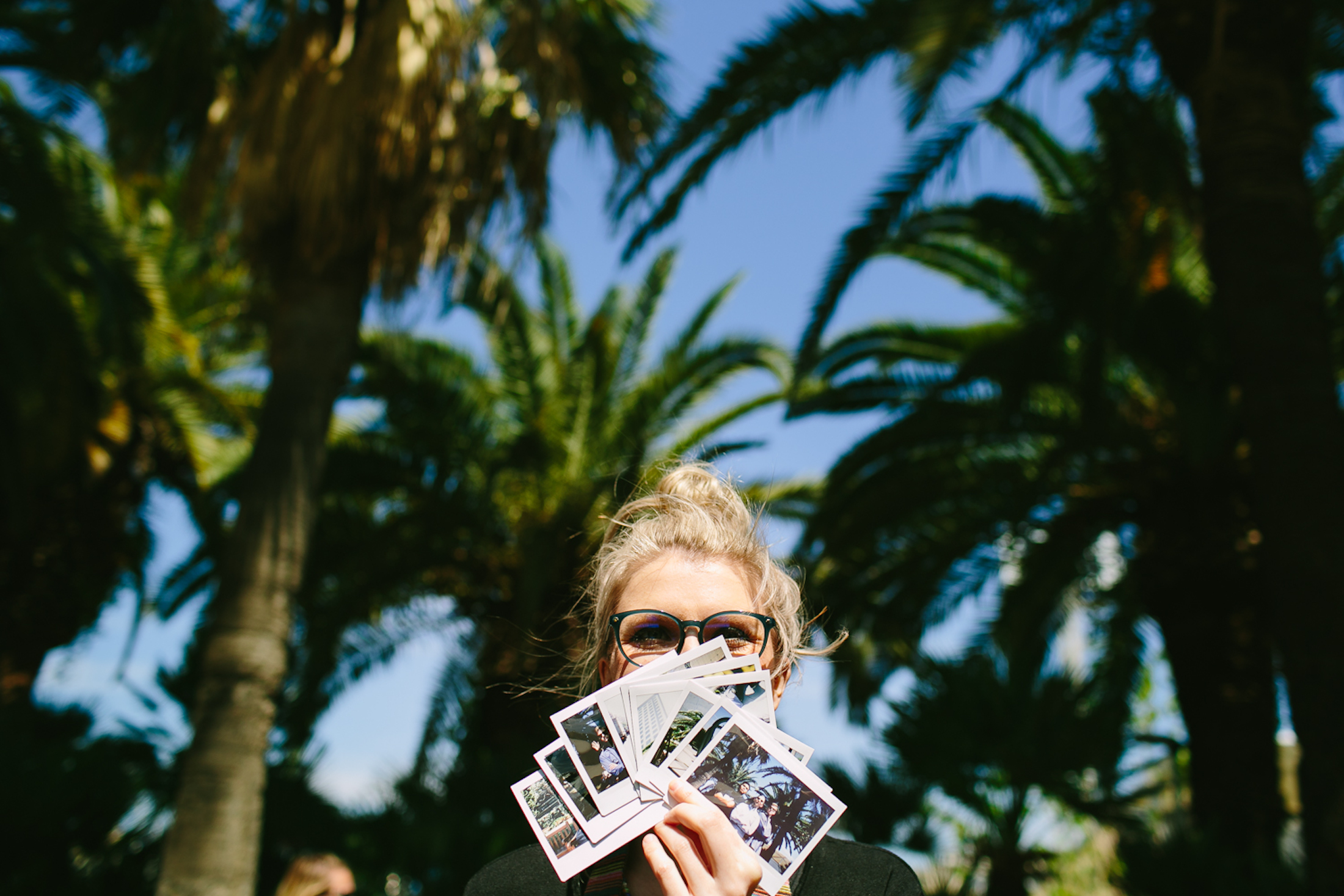  Mankica and her polaroids. Captured by Marian 